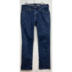 Carhartt Men's Straight Fit Blue Denim Jeans 32x30